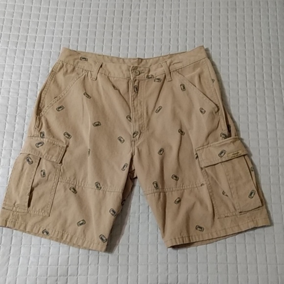 wrangler beer can shorts